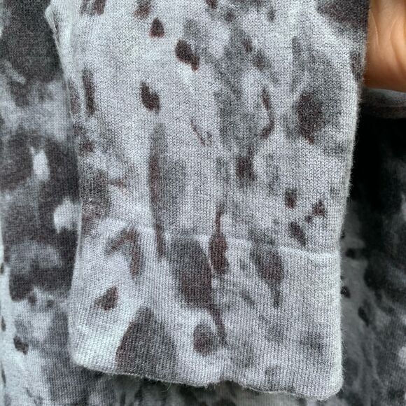 Coldwater Creek dark/light grey tiedye sweather, front buttons, long sleeves, 2X - Picture 5 of 8